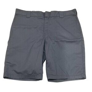 Dickies Chino Shorts Mens 38 Charcoal Gray Workwear Utility Flat